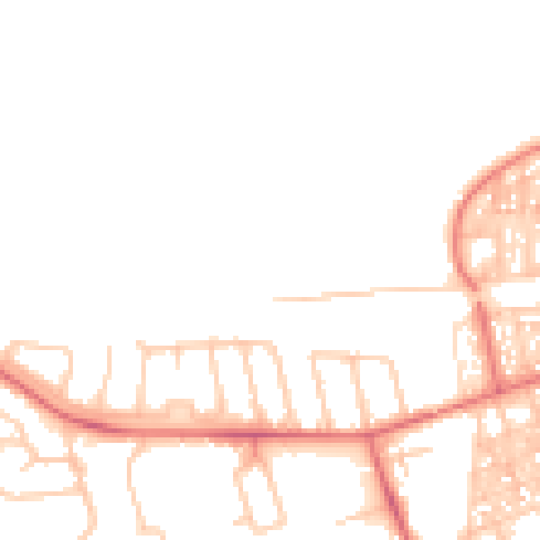 Daytime road noise heatmap for TS12 1DE