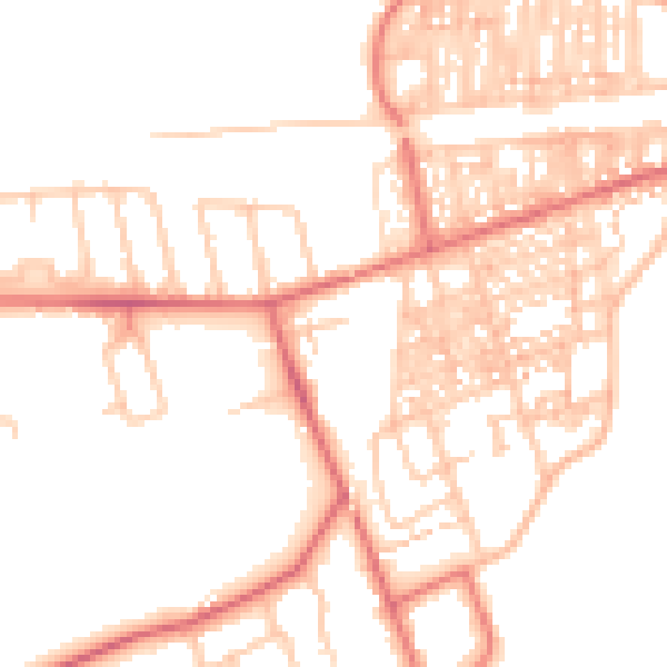 Daytime road noise heatmap for TS12 1GY