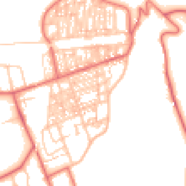 Daytime road noise heatmap for TS12 1JR
