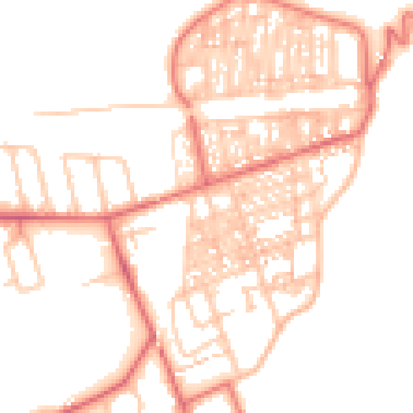 Daytime road noise heatmap for TS12 1LE