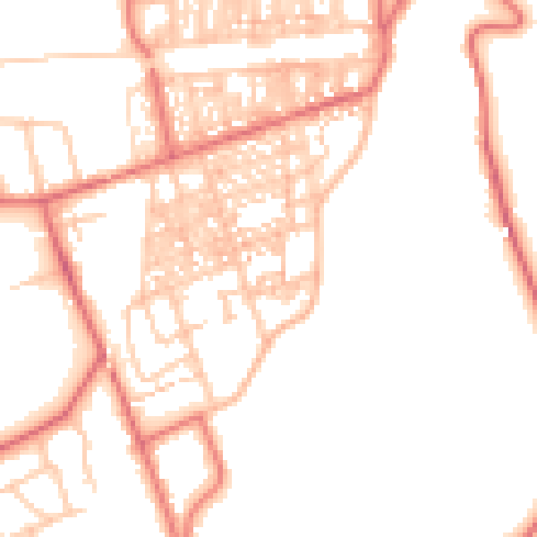 Daytime road noise heatmap for TS12 1LU
