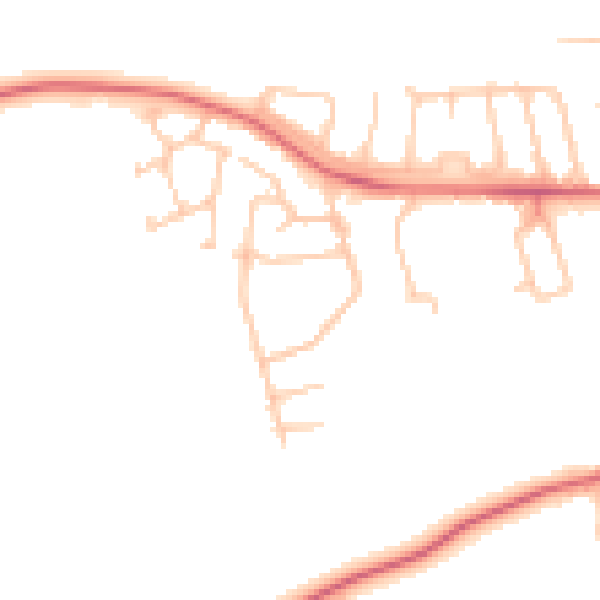 Daytime road noise heatmap for TS12 1PE