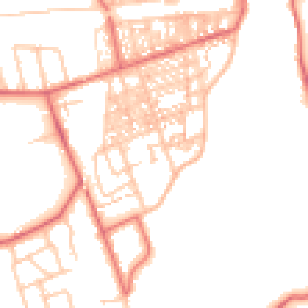 Daytime road noise heatmap for TS12 1PR