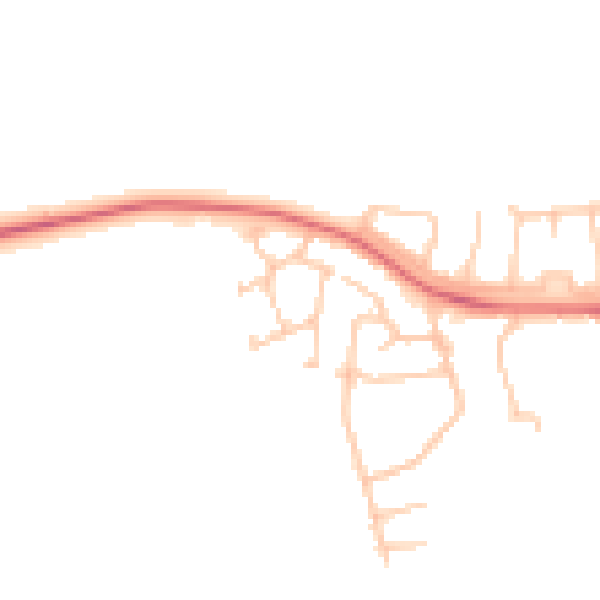 Daytime road noise heatmap for TS12 1RD