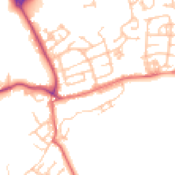 Daytime road noise heatmap for TS12 2EG