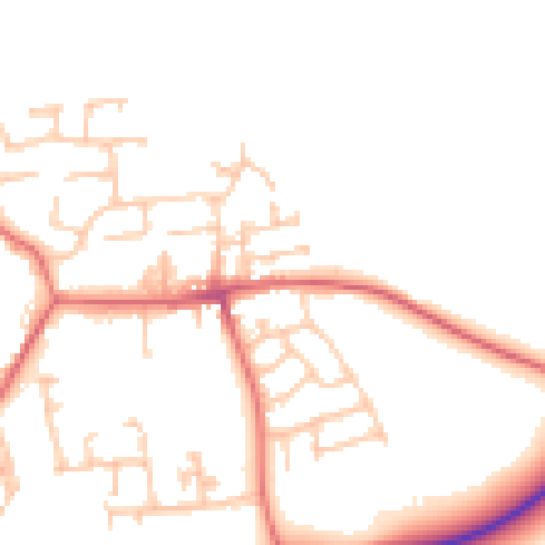 Daytime road noise heatmap for TS12 2QJ