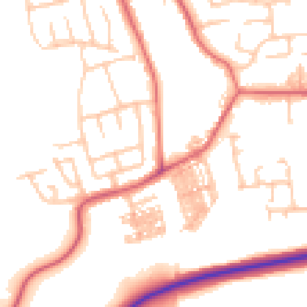 Daytime road noise heatmap for TS12 2RA
