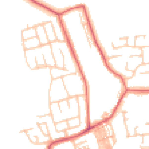 Daytime road noise heatmap for TS12 2RR