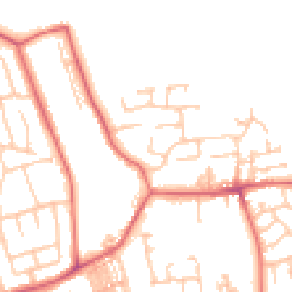 Daytime road noise heatmap for TS12 2UF