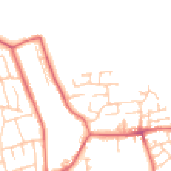 Daytime road noise heatmap for TS12 2UH