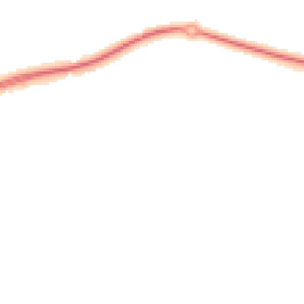 Night-time road noise heatmap for TS12 2WD