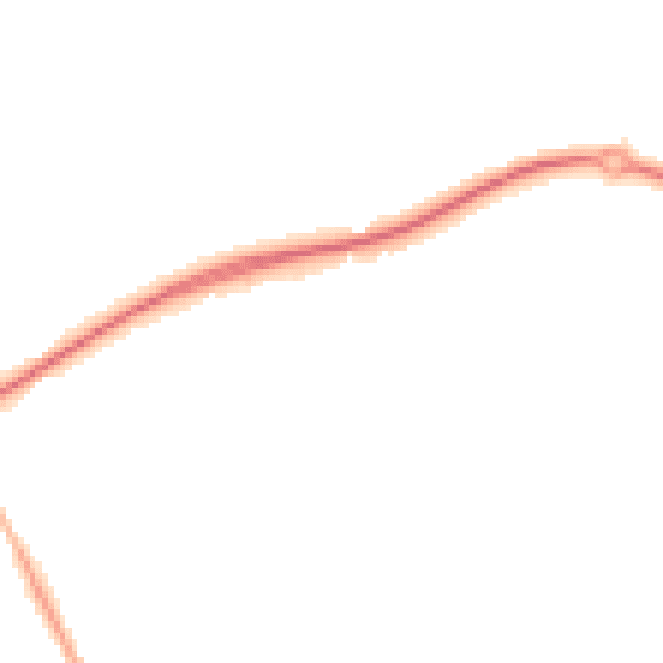 Night-time road noise heatmap for TS12 2WG
