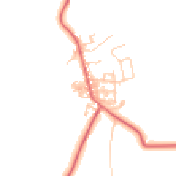 Daytime road noise heatmap for TS12 3AB