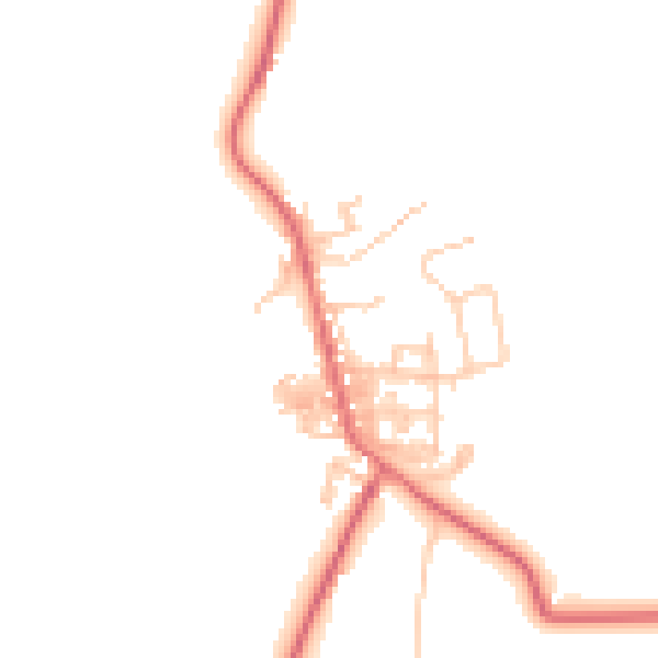 Daytime road noise heatmap for TS12 3AF