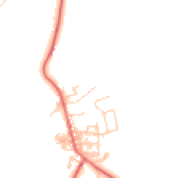 Daytime road noise heatmap for TS12 3AH
