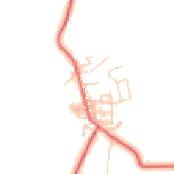 Daytime road noise heatmap for TS12 3AJ