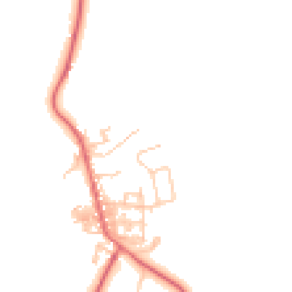 Daytime road noise heatmap for TS12 3AP