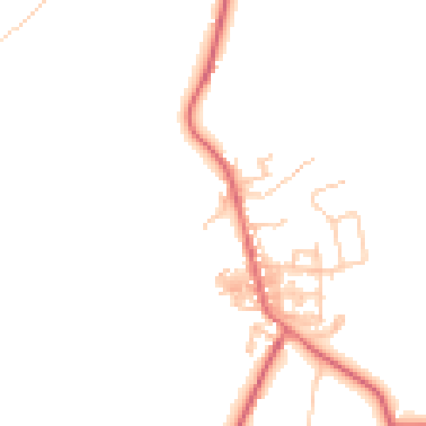 Daytime road noise heatmap for TS12 3AR