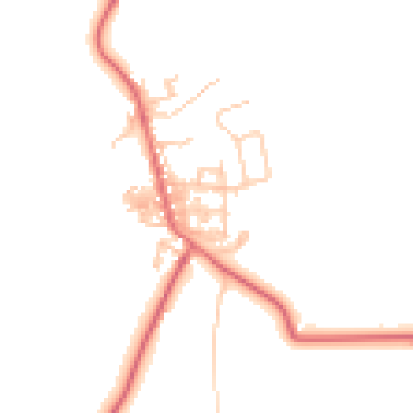 Daytime road noise heatmap for TS12 3AT