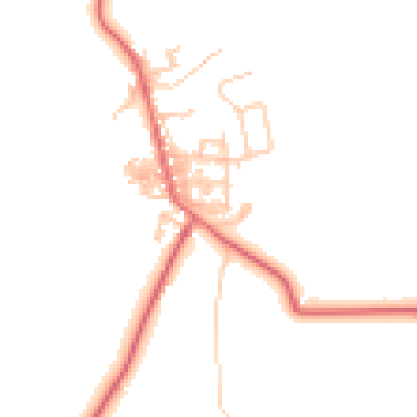 Daytime road noise heatmap for TS12 3AX