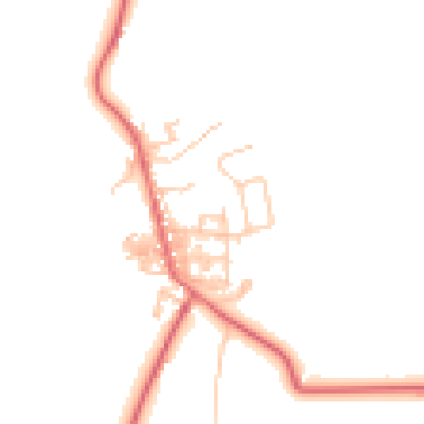Daytime road noise heatmap for TS12 3BB