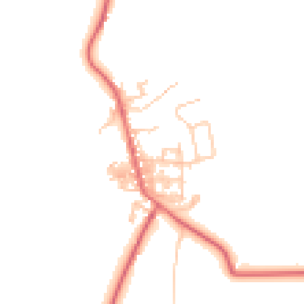 Daytime road noise heatmap for TS12 3BD