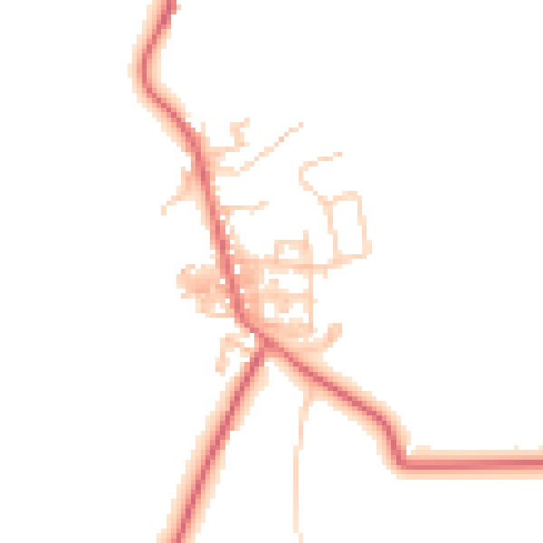 Daytime road noise heatmap for TS12 3BE
