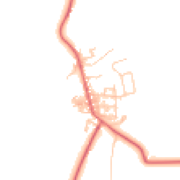Daytime road noise heatmap for TS12 3BF