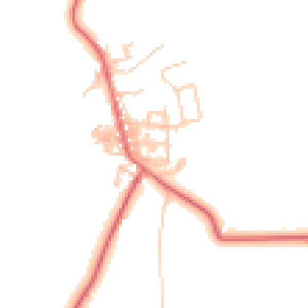 Daytime road noise heatmap for TS12 3BG