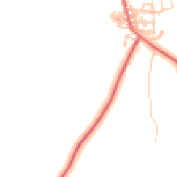 Daytime road noise heatmap for TS12 3BW