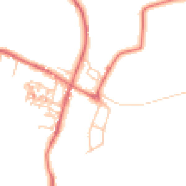 Daytime road noise heatmap for TS12 3EQ