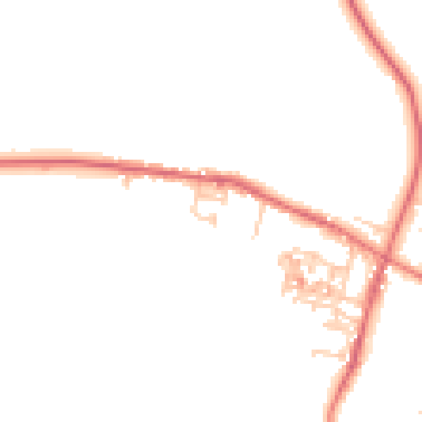 Daytime road noise heatmap for TS12 3EU