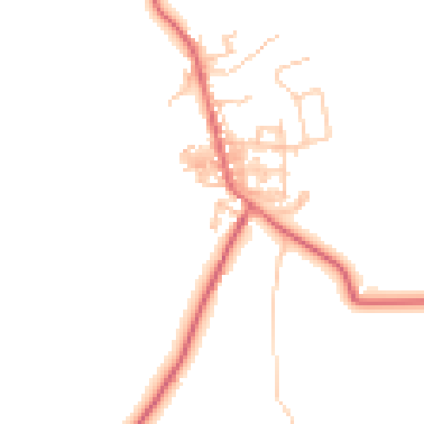 Daytime road noise heatmap for TS12 3FB