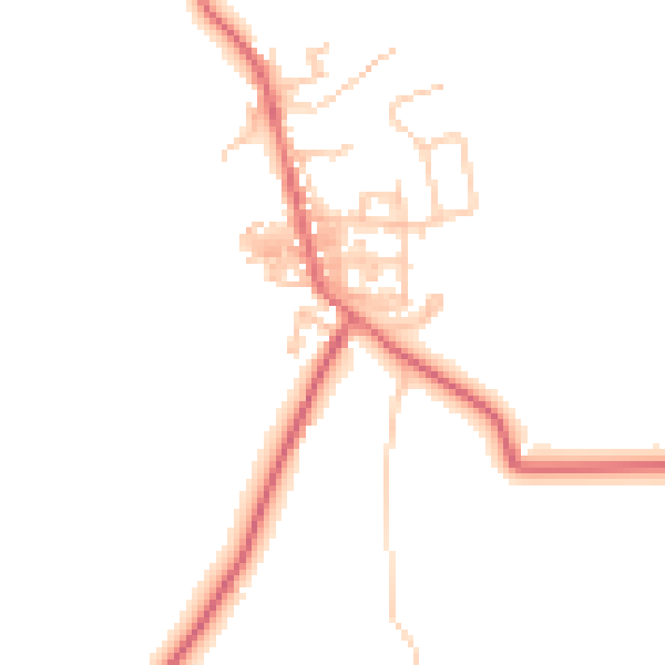 Daytime road noise heatmap for TS12 3FD
