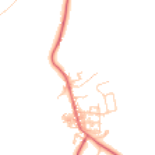 Daytime road noise heatmap for TS12 3FE