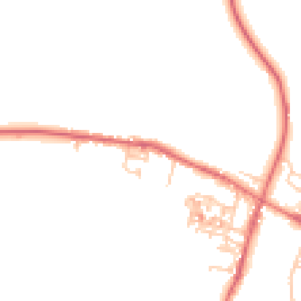 Daytime road noise heatmap for TS12 3FG