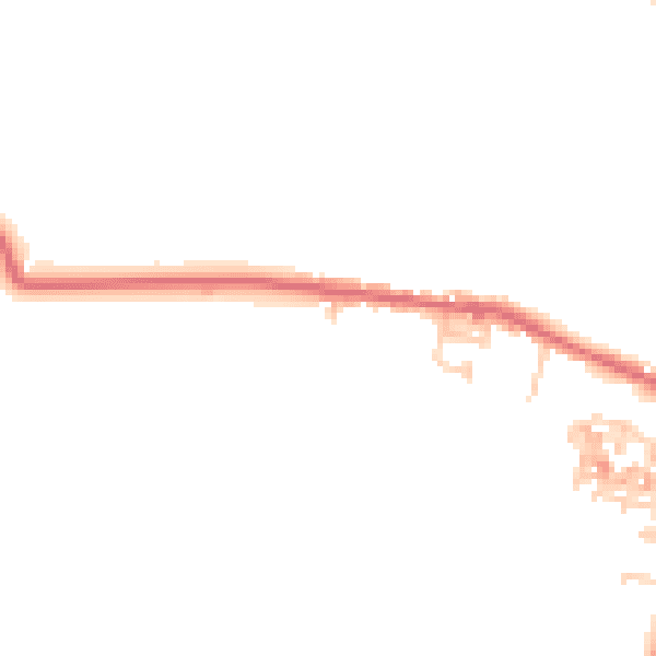 Daytime road noise heatmap for TS12 3HE