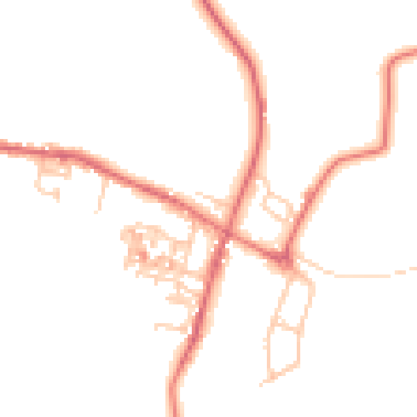 Daytime road noise heatmap for TS12 3HF