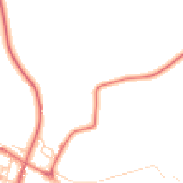 Daytime road noise heatmap for TS12 3HJ