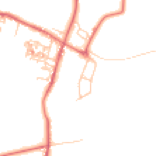 Daytime road noise heatmap for TS12 3HS