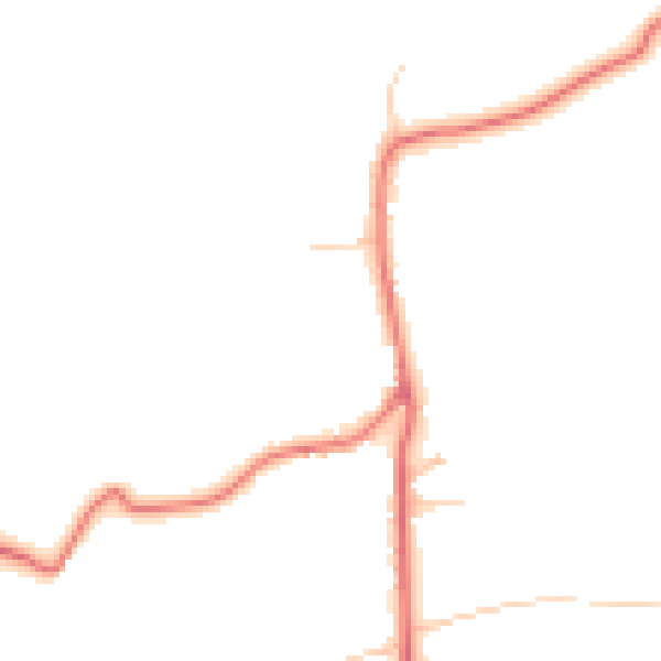 Daytime road noise heatmap for TS12 3JQ