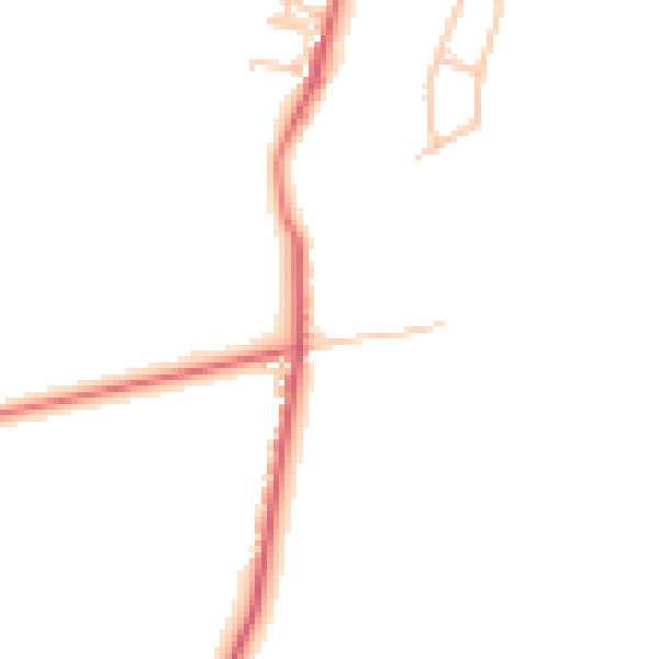 Daytime road noise heatmap for TS12 3JX