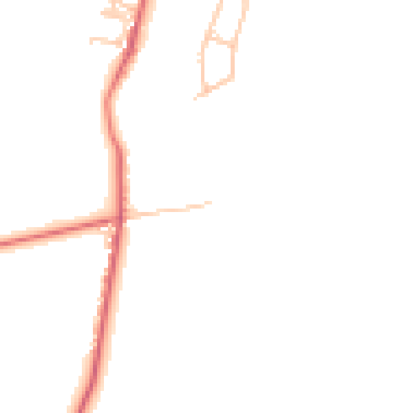 Daytime road noise heatmap for TS12 3JZ