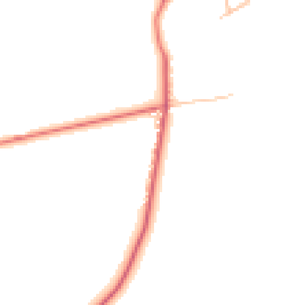 Daytime road noise heatmap for TS12 3LE