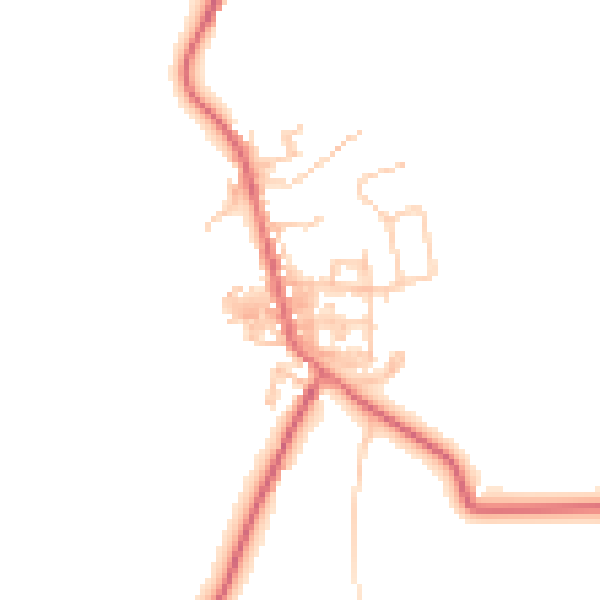 Daytime road noise heatmap for TS12 3LR
