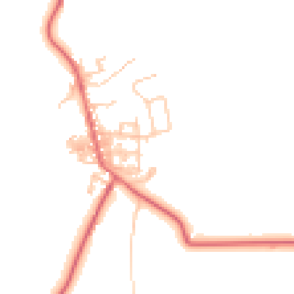 Daytime road noise heatmap for TS12 3LS