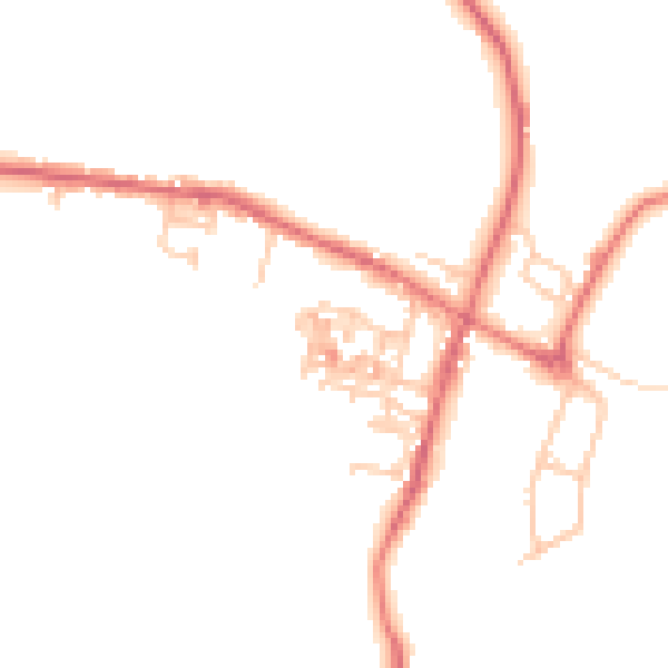 Daytime road noise heatmap for TS12 3LT