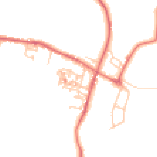 Daytime road noise heatmap for TS12 3LU