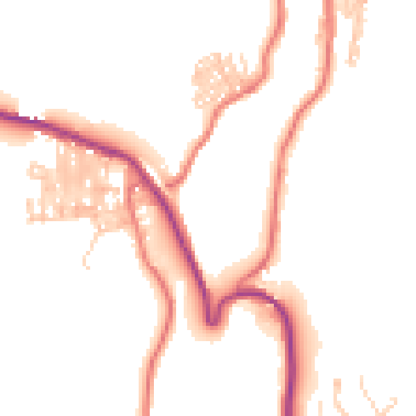 Daytime road noise heatmap for TS13 4AQ