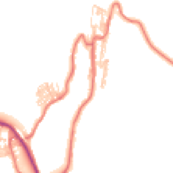 Daytime road noise heatmap for TS13 4AS